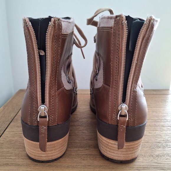 Merrell | Shiloh II Warm Leather Boots (Camel) | Women's US 10.5 - Picture 7 of 11